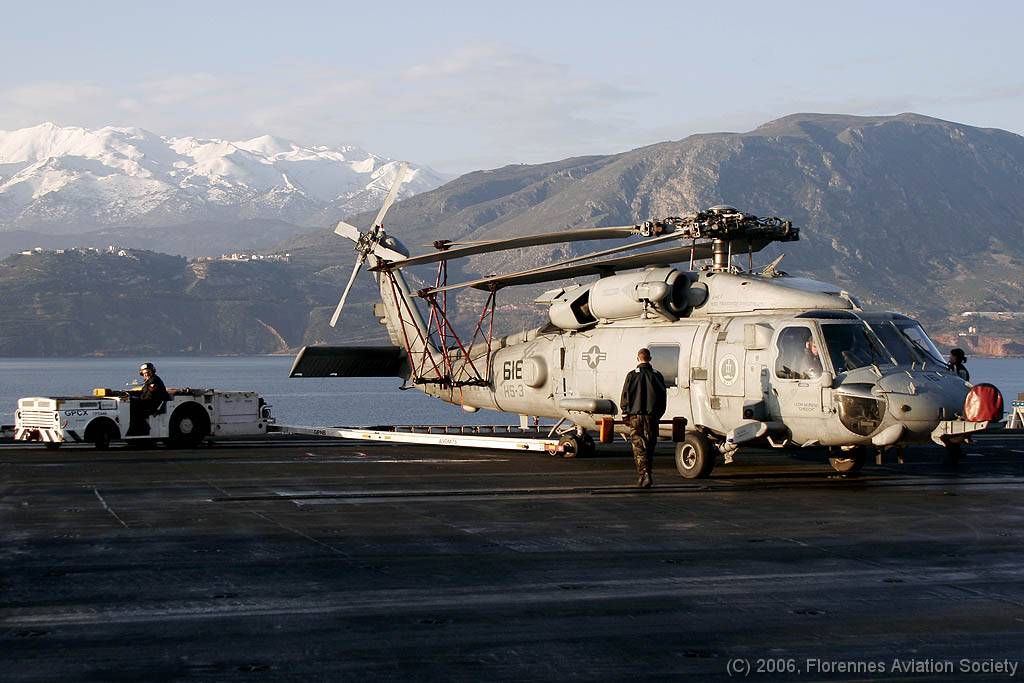 69 CVN71060222 HH-60H 163799 AJ-616 DK 02 HH-60H 163799/AJ-616 of HS-3 - USS Theodore Roosevelt, 22 February 2006 (C) Didier Kories